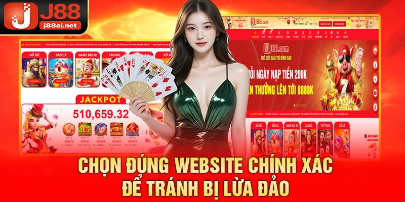 Chọn đúng website chính xác để tránh bị lừa đảo